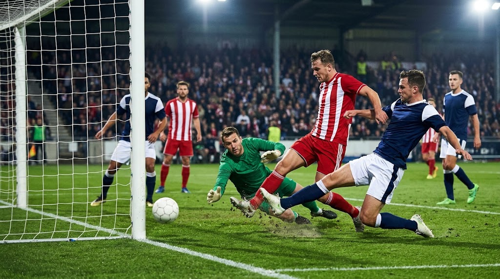 Live football match coverage stream